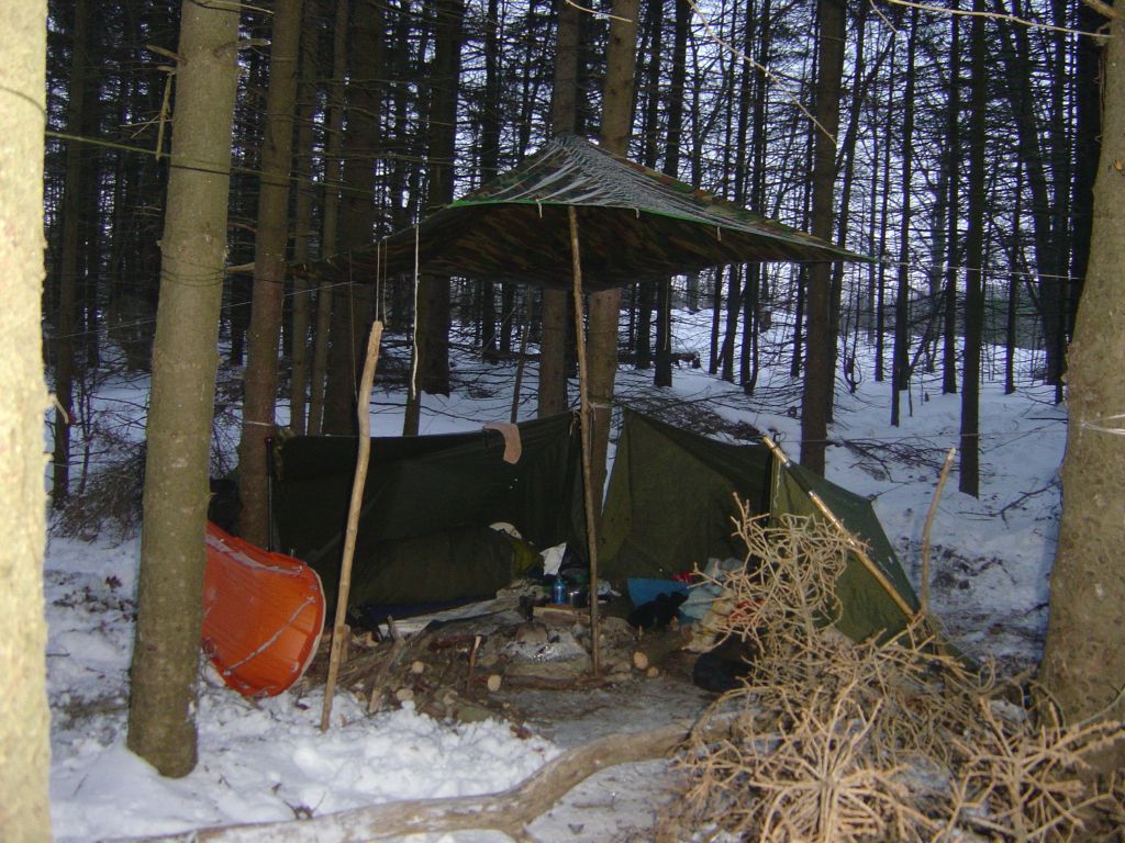  Lean-to and Tarp, Winter